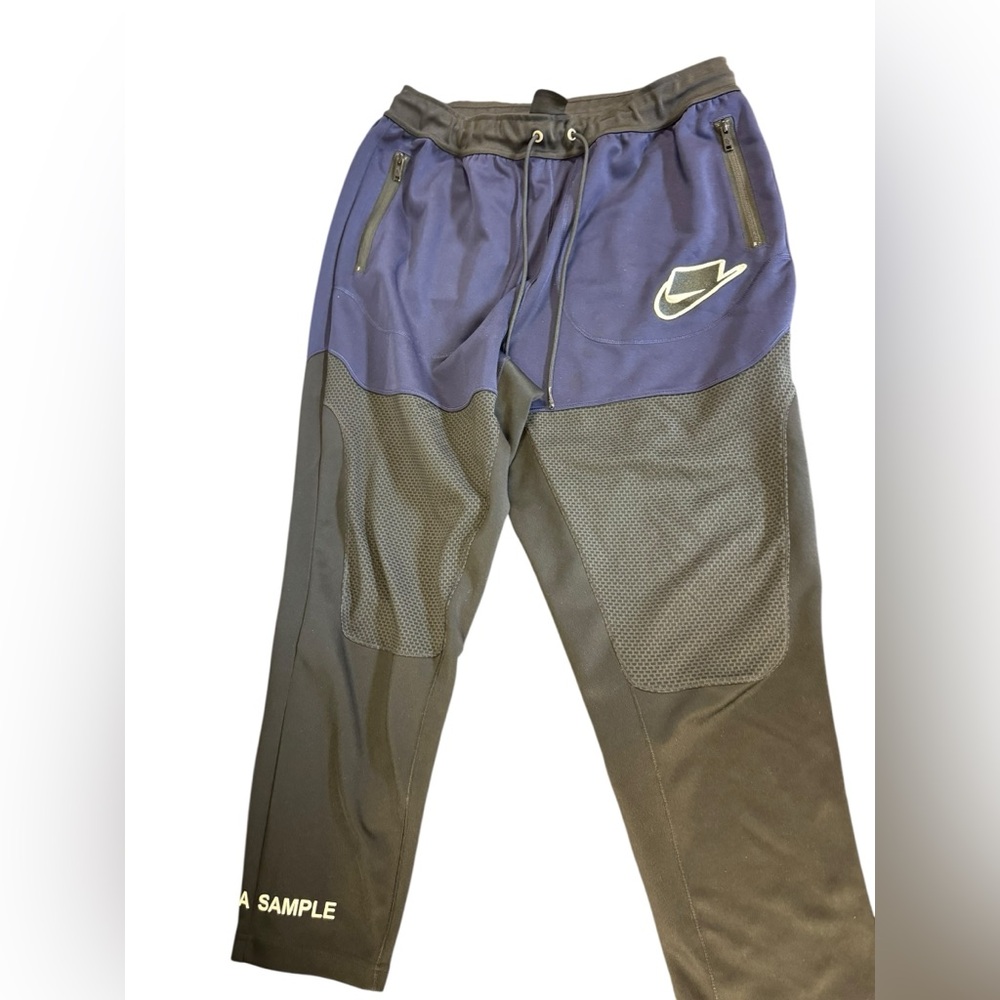 Nike Blue and Gray Sweatpants with Elastic Waistband